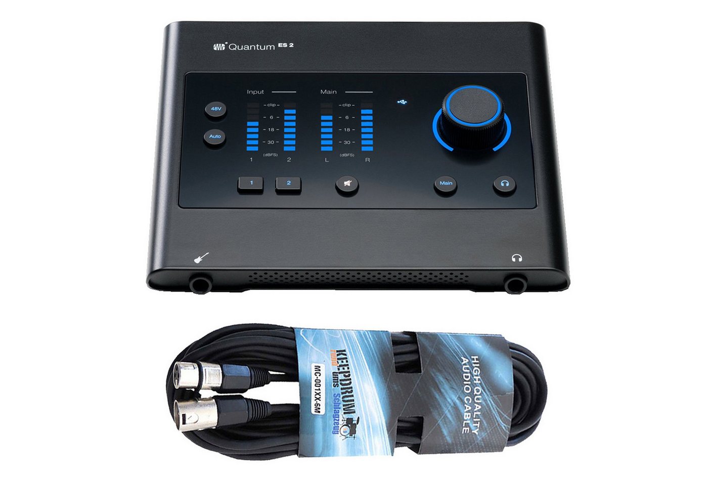 Presonus PreSonus USB-C Audio Interface Quantum ES 2 mit Kabel Digitales Aufnahmegerät (Audio-Interface) von Presonus