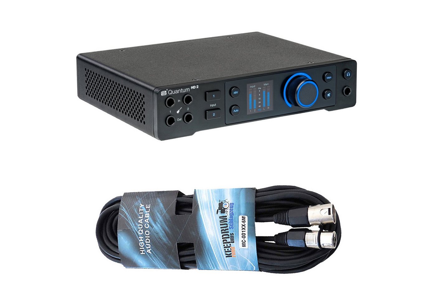 Presonus Presonus USB-C Audio-Interface Quantum HD2 mit Kabel Digitales Aufnahmegerät (USB-C Audio-Interface) von Presonus