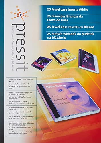 PressIt DVD/CD Label Packungen – CD Jewel Case fügt (25) von PressIT