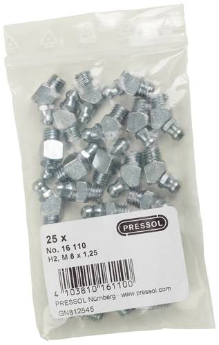 Pressol Kegelschmiernippel H2-45°, M 8 x 1,25-VZ 25St. von Pressol