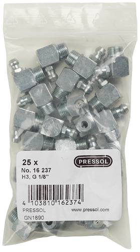 Pressol Kegelschmiernippel H3-90°, G 1/8''-VZ-VK 25St. von Pressol