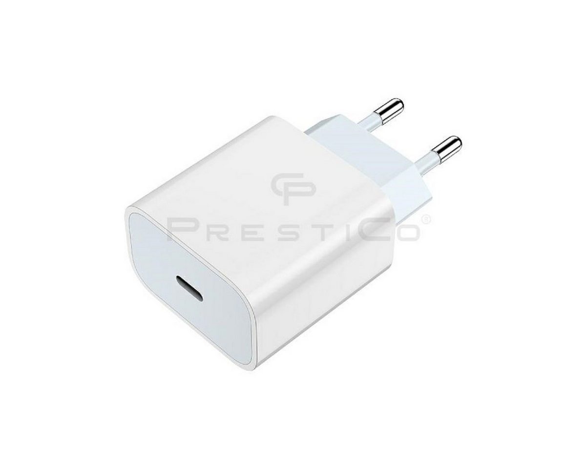 PrestiCo F8​ USB​-​C​ 20W​ PD​ weiß, Universal Smartphone-Ladegerät (1x USB Typ-C, 1-tlg., USB-C, Superschnelles Laden) von PrestiCo