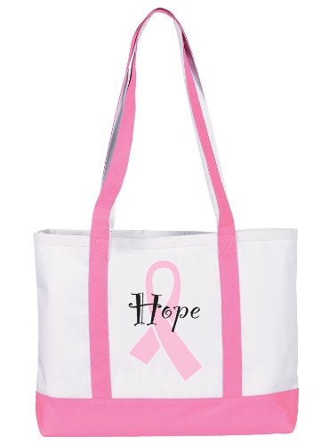 NCD Medical/Prestige Medical 705-PRH Large Canvas Tote Bag - Pink Ribbon Hearts von Prestige Medical