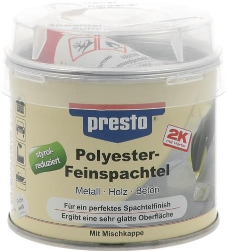 6 Stk. Presto 2K-Feinspachtel weiß,Härter rot 250g Dose 601211 6 Stk. Presto 2K-Feinspachtel weiß,Härter rot 250g Dose 601211 von Presto