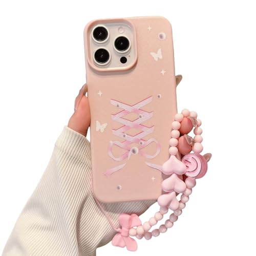 Elegante Schutzhülle für iPhone 13 mit schöner Schleife, stilvolle Ballettband-Schutzhülle mit Handschlaufe, ästhetischer weicher Rosaton, entworfen für Frauen und Mädchen Elegante Schutzhülle für iPhone 13 mit schöner Schleife, stilvolle Ballettband-Schutzhülle mit Handschlaufe, ästhetischer weicher Rosaton, entworfen für Frauen und Mädchen von Pretaco