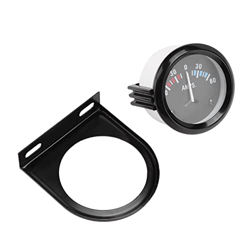 Autoverstärkungsmessgerät, 2 Zoll 52 Mm Volt Amperemeter 60-0-60A-Spannungsmesser mit Rücklicht, Einfache Installation für die Meisten Autos und Modifikationen, Weiß, Weiß Autoverstärkungsmessgerät, 2 Zoll 52 Mm Volt Amperemeter 60-0-60A-Spannungsmesser mit Rücklicht, Einfache Installation für die Meisten Autos und Modifikationen, Weiß, Weiß von Pretfy