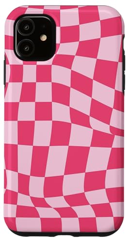 Hülle für iPhone 11 Etui kariert rosa rot cool Schachbrett ästhetisches Geschenk Hülle für iPhone 11 Etui kariert rosa rot cool Schachbrett ästhetisches Geschenk von Pretty Case Cute Art Phone Protection