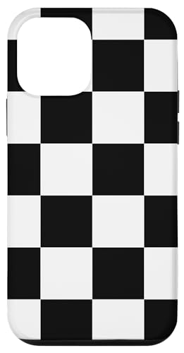 Hülle für iPhone 12 mini Etui kariert schwarz weiß cool Schachbrett ästhetisches Geschenk Hülle für iPhone 12 mini Etui kariert schwarz weiß cool Schachbrett ästhetisches Geschenk von Pretty Case Cute Art Phone Protection