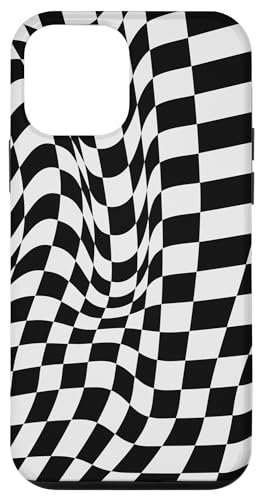 Hülle für iPhone 12 mini Etui kariert schwarz weiß cool Schachbrett ästhetisches Geschenk Hülle für iPhone 12 mini Etui kariert schwarz weiß cool Schachbrett ästhetisches Geschenk von Pretty Case Cute Art Phone Protection