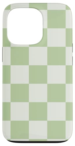 Hülle für iPhone 13 Pro Etui kariert grün weiß cool Schachbrett ästhetisches Geschenk Hülle für iPhone 13 Pro Etui kariert grün weiß cool Schachbrett ästhetisches Geschenk von Pretty Case Cute Art Phone Protection