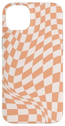 Hülle für iPhone 14 Plus Etui kariert orange weiß cool Schachbrett ästhetisches Geschenk Hülle für iPhone 14 Plus Etui kariert orange weiß cool Schachbrett ästhetisches Geschenk von Pretty Case Cute Art Phone Protection
