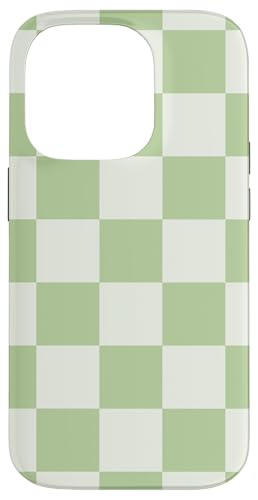 Hülle für iPhone 14 Pro Etui kariert grün weiß cool Schachbrett ästhetisches Geschenk Hülle für iPhone 14 Pro Etui kariert grün weiß cool Schachbrett ästhetisches Geschenk von Pretty Case Cute Art Phone Protection