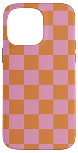 Hülle für iPhone 14 Pro Max Etui kariert rosa orange cool Schachbrett ästhetisches Geschenk Hülle für iPhone 14 Pro Max Etui kariert rosa orange cool Schachbrett ästhetisches Geschenk von Pretty Case Cute Art Phone Protection