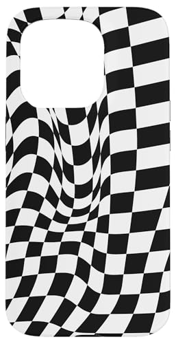 Hülle für iPhone 15 Pro Etui kariert schwarz weiß cool Schachbrett ästhetisches Geschenk Hülle für iPhone 15 Pro Etui kariert schwarz weiß cool Schachbrett ästhetisches Geschenk von Pretty Case Cute Art Phone Protection
