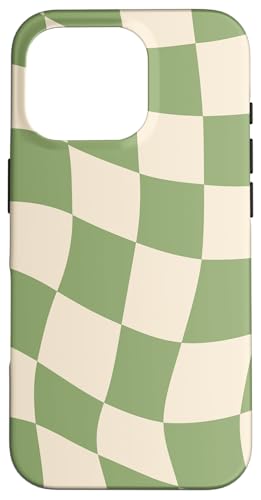 Hülle für iPhone 16 Pro Etui kariert grün cool Schachbrett ästhetisches Geschenk Hülle für iPhone 16 Pro Etui kariert grün cool Schachbrett ästhetisches Geschenk von Pretty Case Cute Art Phone Protection