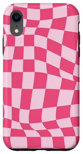Hülle für iPhone XR Etui kariert rosa rot cool Schachbrett ästhetisches Geschenk Hülle für iPhone XR Etui kariert rosa rot cool Schachbrett ästhetisches Geschenk von Pretty Case Cute Art Phone Protection