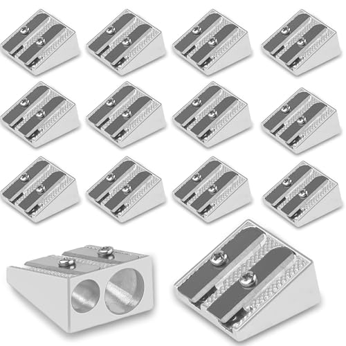 14 Stück Metall Bleistiftspitzer,Hand-Bleistiftspitzer aus Metall,Manueller Doppelloch Bleistiftspitzer,kleiner Bleistiftspitzer aus Aluminiumlegierung für Buntstifte,Schulbüro 14 Stück Metall Bleistiftspitzer,Hand-Bleistiftspitzer aus Metall,Manueller Doppelloch Bleistiftspitzer,kleiner Bleistiftspitzer aus Aluminiumlegierung für Buntstifte,Schulbüro von Pretwad