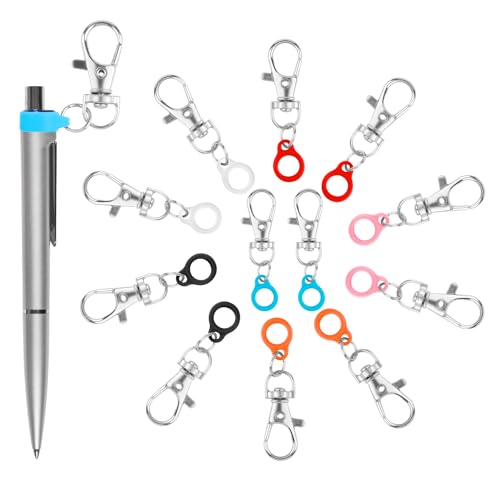 Farbige Stift-Clips, Silikon-Stifthalter mit Karabinerverschluss, Abzeichenspule für Schlüsselband, Clip-Stifte für Abzeichenspule, einziehbarer Stifthalter für Krankenschwestern, Stiftkonverter Farbige Stift-Clips, Silikon-Stifthalter mit Karabinerverschluss, Abzeichenspule für Schlüsselband, Clip-Stifte für Abzeichenspule, einziehbarer Stifthalter für Krankenschwestern, Stiftkonverter von Pretwad