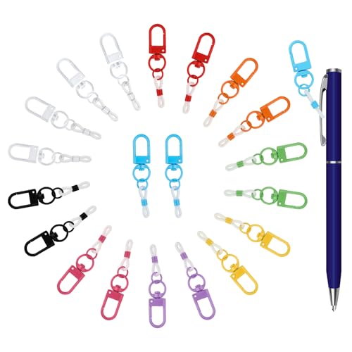 Farbige Stift-Clips, Silikon-Stifthalter mit Karabinerverschluss, Abzeichenspule für Schlüsselband, Clip-Stifte für Ausweishalter, einziehbarer Stifthalter für Krankenschwestern, Stiftkonverter Farbige Stift-Clips, Silikon-Stifthalter mit Karabinerverschluss, Abzeichenspule für Schlüsselband, Clip-Stifte für Ausweishalter, einziehbarer Stifthalter für Krankenschwestern, Stiftkonverter von Pretwad