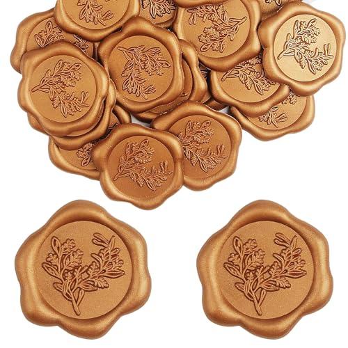 20 Stück goldene Wachssiegel,selbstklebend,Wachssiegelaufkleber,Vintage,Siegelaufkleber,Hochzeit,klassische Dekoration für Einladungen,Umschläge,Geburtstage und Partys (Rosmarinmuster) (Antikes Gold) 20 Stück goldene Wachssiegel,selbstklebend,Wachssiegelaufkleber,Vintage,Siegelaufkleber,Hochzeit,klassische Dekoration für Einladungen,Umschläge,Geburtstage und Partys (Rosmarinmuster) (Antikes Gold) von Pretwad