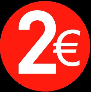 Price stickers euro - 20 mm, 2 ?, 500 von Price stickers