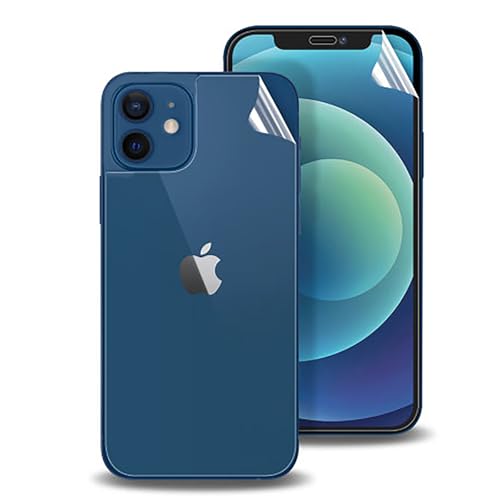 Displayschutzfolie aus gehärtetem Glas für Apple iPhone 6 7 8 Plus X XS XR 11 12 13 Pro Max SE (12, weiche Folie vorne + hinten) von Pricedumb