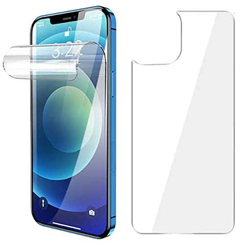 Displayschutzfolie aus gehärtetem Glas für Apple iPhone 6 7 8 Plus X XS XR SE 11 12 Mini 13 14 15 Plus Pro Max (14 Pro Max, weiche Folie vorne + hinten) von Pricedumb