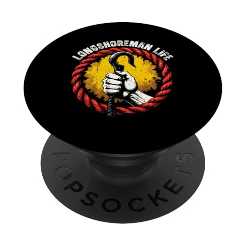 Das Leben eines Hafenarbeiters PopSockets Klebender PopGrip Das Leben eines Hafenarbeiters PopSockets Klebender PopGrip von Pride Dockworker Longshoreman Stevedores Cargo