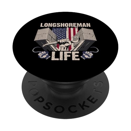 Das Leben eines Hafenarbeiters PopSockets Klebender PopGrip Das Leben eines Hafenarbeiters PopSockets Klebender PopGrip von Pride Dockworker Longshoreman Stevedores Cargo