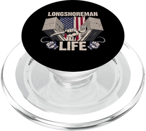 Das Leben eines Hafenarbeiters PopSockets PopGrip für MagSafe Das Leben eines Hafenarbeiters PopSockets PopGrip für MagSafe von Pride Dockworker Longshoreman Stevedores Cargo