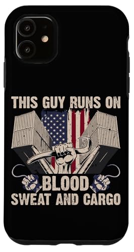Dieser Typ läuft auf Blut, Schweiß und Fracht Hülle für iPhone 11 Dieser Typ läuft auf Blut, Schweiß und Fracht Hülle für iPhone 11 von Pride Dockworker Longshoreman Stevedores Cargo