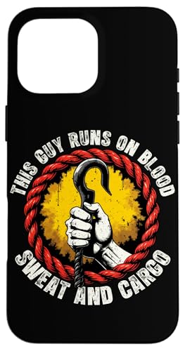 Dieser Typ läuft auf Blut, Schweiß und Fracht Hülle für iPhone 16 Pro Max Dieser Typ läuft auf Blut, Schweiß und Fracht Hülle für iPhone 16 Pro Max von Pride Dockworker Longshoreman Stevedores Cargo