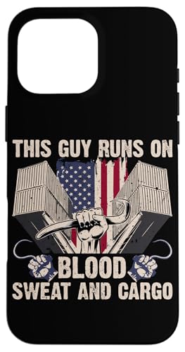Dieser Typ läuft auf Blut, Schweiß und Fracht Hülle für iPhone 16 Pro Max Dieser Typ läuft auf Blut, Schweiß und Fracht Hülle für iPhone 16 Pro Max von Pride Dockworker Longshoreman Stevedores Cargo
