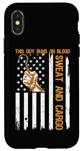 Longshoreman Pride USA Flagge Hülle für iPhone X/XS Longshoreman Pride USA Flagge Hülle für iPhone X/XS von Pride Dockworker Longshoreman Stevedores Cargo