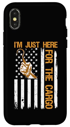 Longshoreman Pride USA Flagge I'm Just Here for The Cargo Hülle für iPhone X/XS Longshoreman Pride USA Flagge I'm Just Here for The Cargo Hülle für iPhone X/XS von Pride Dockworker Longshoreman Stevedores Cargo