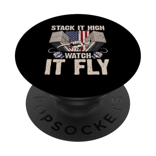 Stack it High, Watch it Fly Longshoreman Humor Spruch PopSockets Klebender PopGrip Stack it High, Watch it Fly Longshoreman Humor Spruch PopSockets Klebender PopGrip von Pride Dockworker Longshoreman Stevedores Cargo