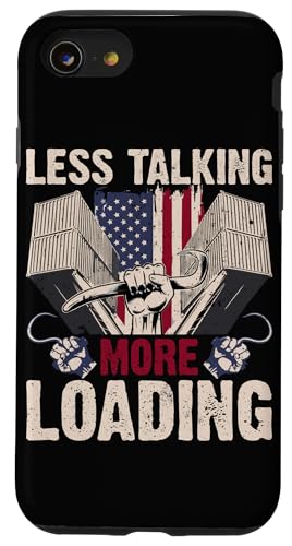Weniger Sprechen, mehr Laden Hülle für iPhone SE (2020) / 7 / 8 von Pride Dockworker Longshoreman Stevedores Cargo