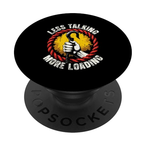 Weniger Sprechen, mehr Laden PopSockets Klebender PopGrip Weniger Sprechen, mehr Laden PopSockets Klebender PopGrip von Pride Dockworker Longshoreman Stevedores Cargo