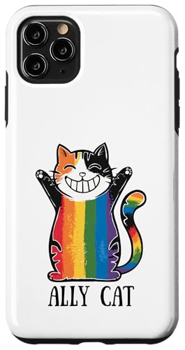 LGBTQ Pride T-Shirt – Ally Cat Regenbogenflagge Hülle für iPhone 11 Pro Max LGBTQ Pride T-Shirt – Ally Cat Regenbogenflagge Hülle für iPhone 11 Pro Max von Pride Month Shirt LGBTQ Love Is Always The Answer