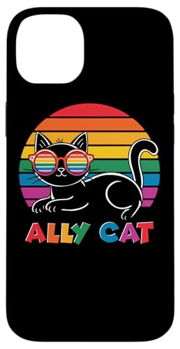 LGBTQ Pride T-Shirt – Ally Cat Regenbogenflagge Hülle für iPhone 14 Plus LGBTQ Pride T-Shirt – Ally Cat Regenbogenflagge Hülle für iPhone 14 Plus von Pride Month Shirt LGBTQ Love Is Always The Answer