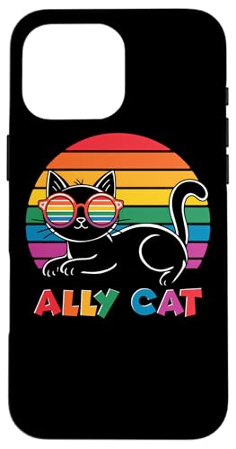 LGBTQ Pride T-Shirt – Ally Cat Regenbogenflagge Hülle für iPhone 16 Pro Max LGBTQ Pride T-Shirt – Ally Cat Regenbogenflagge Hülle für iPhone 16 Pro Max von Pride Month Shirt LGBTQ Love Is Always The Answer