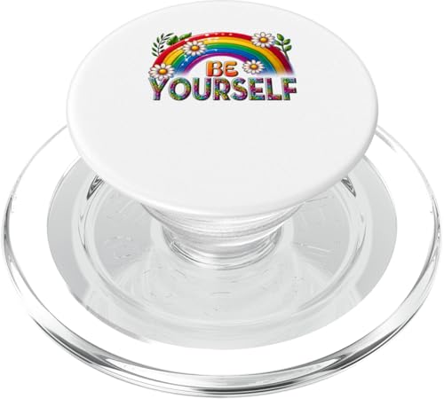 LGBTQ Pride T-Shirt – Be Yourself Regenbogenflagge PopSockets PopGrip für MagSafe LGBTQ Pride T-Shirt – Be Yourself Regenbogenflagge PopSockets PopGrip für MagSafe von Pride Month Shirt LGBTQ Love Is Always The Answer
