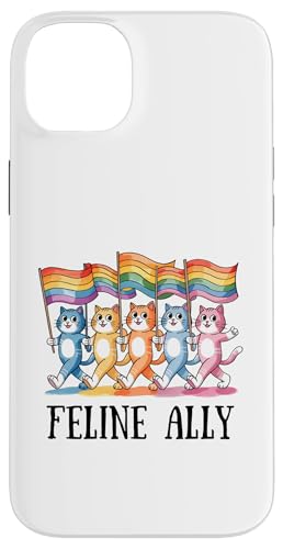 LGBTQ Pride T-Shirt – Feline Ally Cat Regenbogenflagge Hülle für iPhone 14 Plus LGBTQ Pride T-Shirt – Feline Ally Cat Regenbogenflagge Hülle für iPhone 14 Plus von Pride Month Shirt LGBTQ Love Is Always The Answer