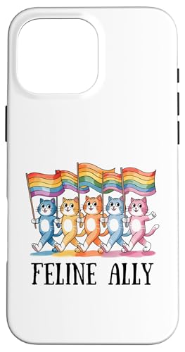 LGBTQ Pride T-Shirt – Feline Ally Cat Regenbogenflagge Hülle für iPhone 16 Pro Max LGBTQ Pride T-Shirt – Feline Ally Cat Regenbogenflagge Hülle für iPhone 16 Pro Max von Pride Month Shirt LGBTQ Love Is Always The Answer