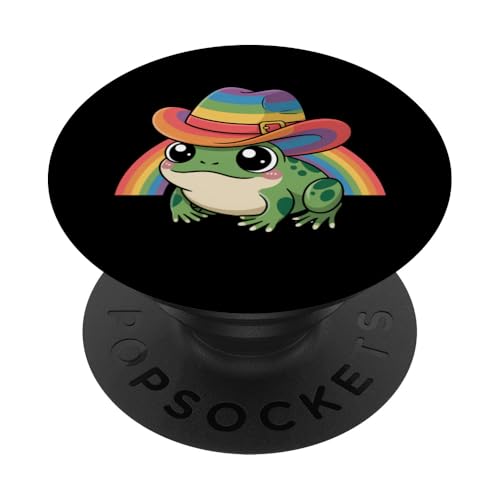 LGBTQ Pride T-Shirt – Frosch Regenbogenflagge PopSockets Klebender PopGrip LGBTQ Pride T-Shirt – Frosch Regenbogenflagge PopSockets Klebender PopGrip von Pride Month Shirt LGBTQ Love Is Always The Answer