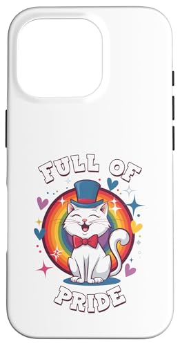 LGBTQ Pride T-Shirt – Full Of Pride Regenbogenflagge Hülle für iPhone 16 Pro von Pride Month Shirt LGBTQ Love Is Always The Answer