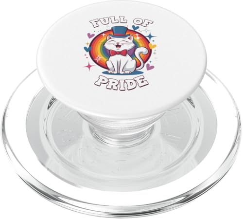 LGBTQ Pride T-Shirt – Full Of Pride Regenbogenflagge PopSockets PopGrip für MagSafe LGBTQ Pride T-Shirt – Full Of Pride Regenbogenflagge PopSockets PopGrip für MagSafe von Pride Month Shirt LGBTQ Love Is Always The Answer
