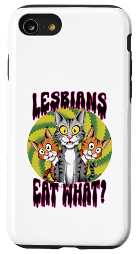 LGBTQ Pride T-Shirt – Lesbians Eat What Regenbogenflagge Hülle für iPhone SE (2020) / 7 / 8 von Pride Month Shirt LGBTQ Love Is Always The Answer