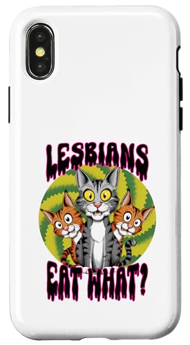 LGBTQ Pride T-Shirt – Lesbians Eat What Regenbogenflagge Hülle für iPhone X/XS LGBTQ Pride T-Shirt – Lesbians Eat What Regenbogenflagge Hülle für iPhone X/XS von Pride Month Shirt LGBTQ Love Is Always The Answer