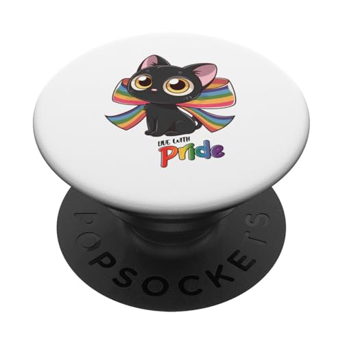 LGBTQ Pride T-Shirt – Live With Pride Regenbogenflagge PopSockets Klebender PopGrip LGBTQ Pride T-Shirt – Live With Pride Regenbogenflagge PopSockets Klebender PopGrip von Pride Month Shirt LGBTQ Love Is Always The Answer